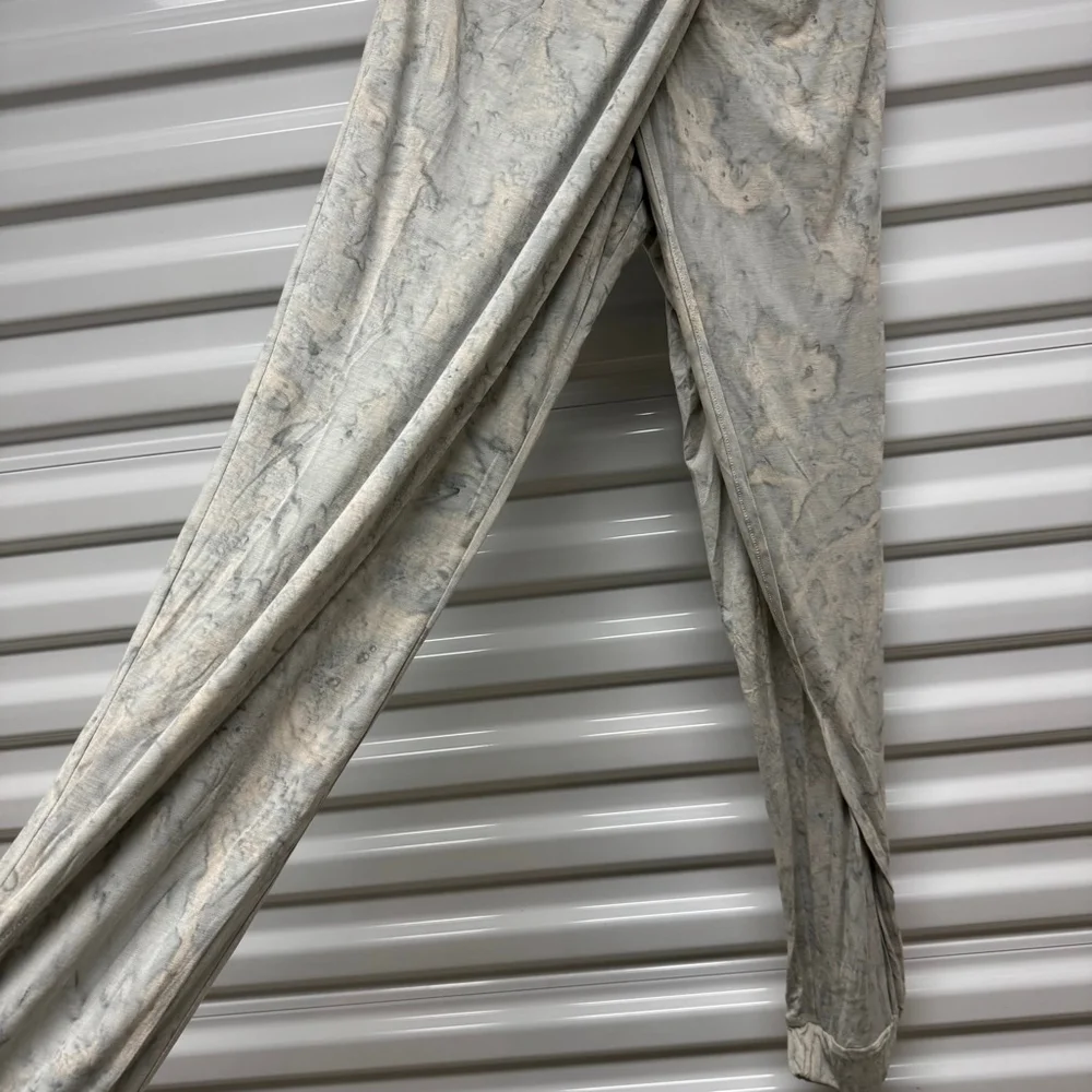 Hands to Hearts Fly Away Pants Marble Print L/XL Boho Wrap Harem Pants - Picture 4 of 12